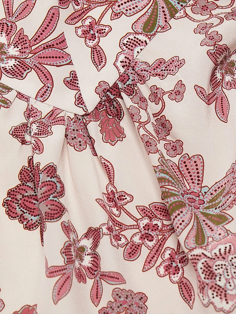 Xynia Field Printed Silk Blouse