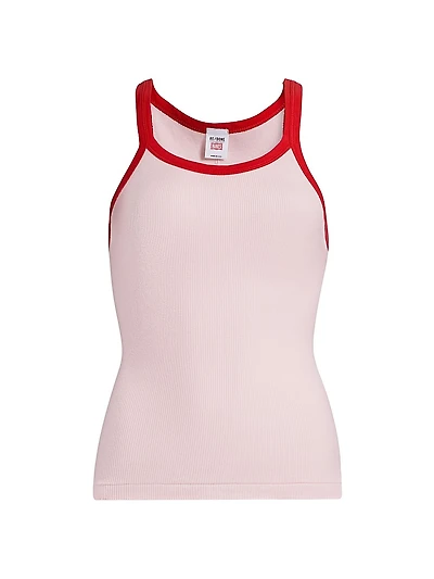 Cotton Rib-Knit Tank Top