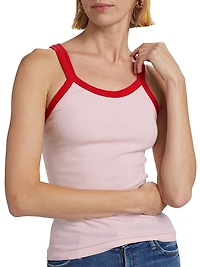 Cotton Rib-Knit Tank Top