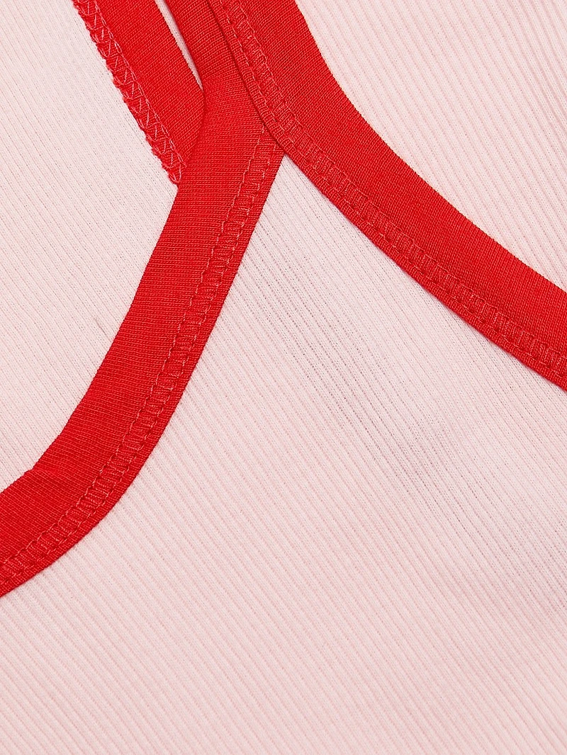 Cotton Rib-Knit Tank Top
