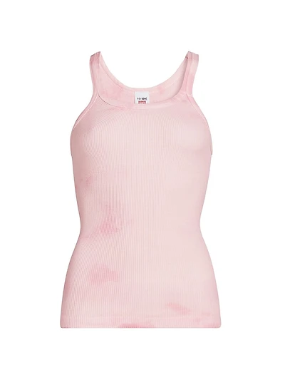 Cotton Rib-Knit Tank Top
