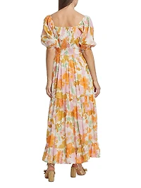 Manon Floral Cotton Maxi Dress