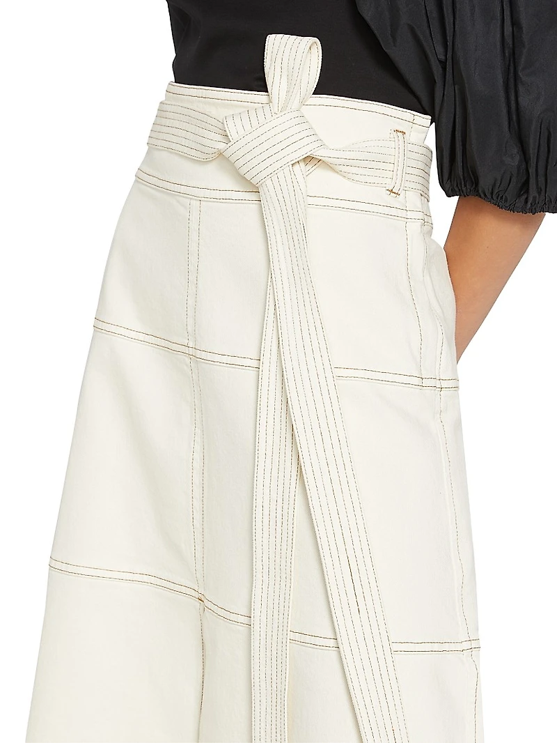 Hudson Belted Midi Skirt