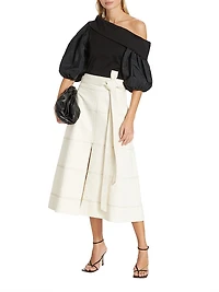 Hudson Belted Midi Skirt