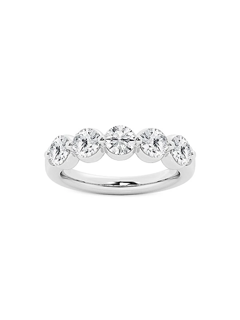 14K White Gold & 2 TCW Lab-Grown Diamond Ring