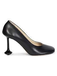 Toy 90MM Square-Toe Leather Pumps