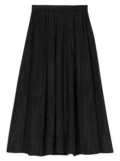 Maxi Skirt with Contrast Waistband