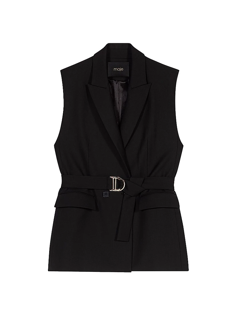 Sleeveless Suit Jacket