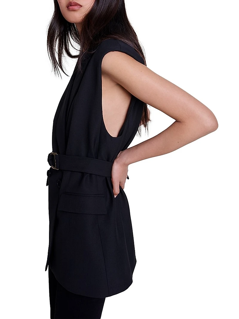 Sleeveless Suit Jacket