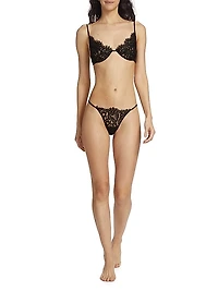 Beaded Lace Demi Bra