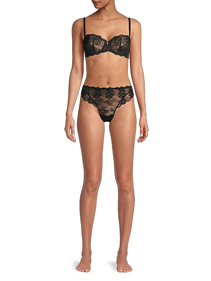 Reve Tanga Floral Lace Briefs