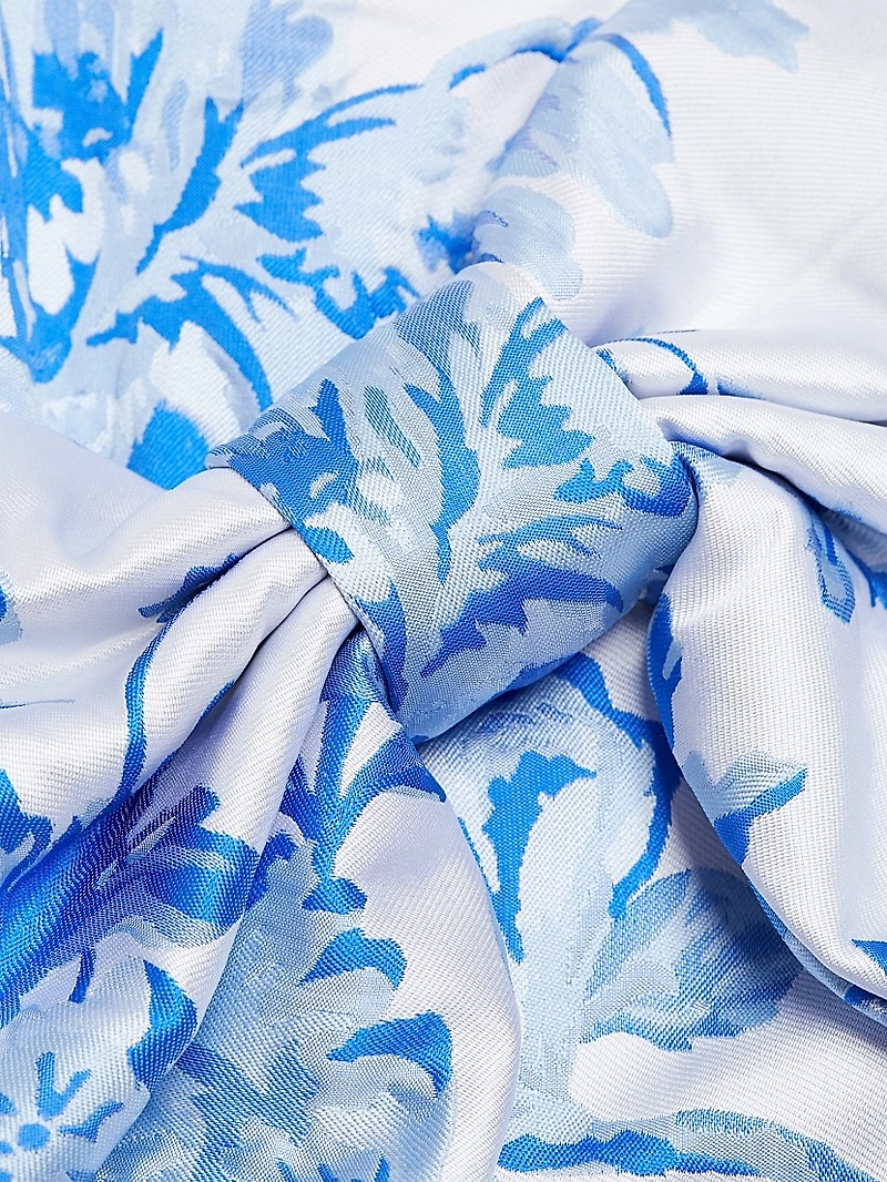 Stephanie Floral Bow Midi-Dress