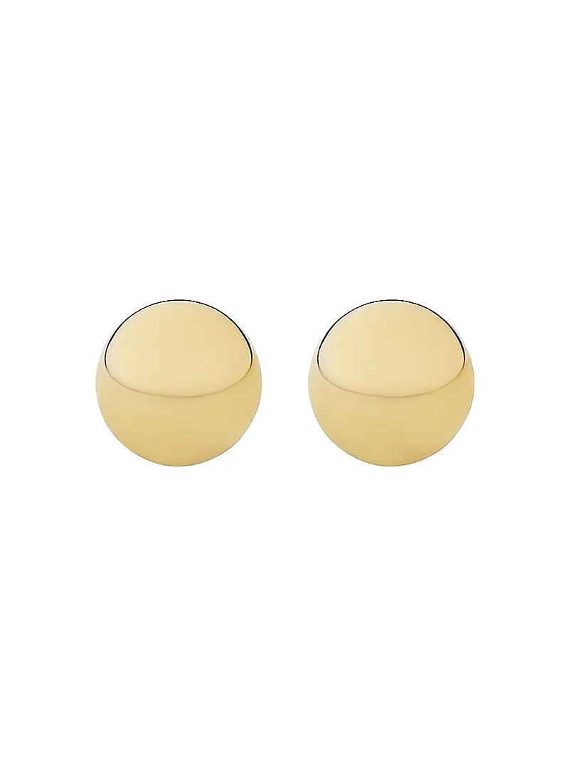14K Yellow Solid Gold Have A Ball Studs