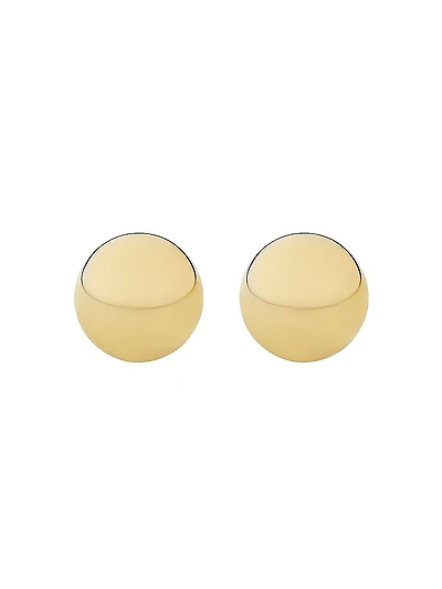 14K Yellow Solid Gold Have A Ball Studs