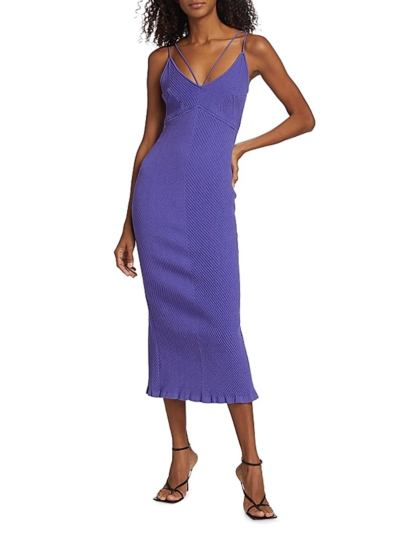 Evelyn Strappy Stretch Midi-Dress