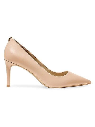 Alina 75MM Leather Pointed-Toe Pumps