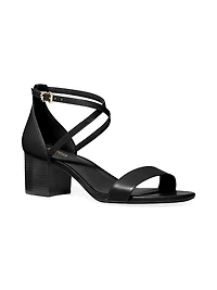 Serena 60MM Leather Criss-Cross Sandals
