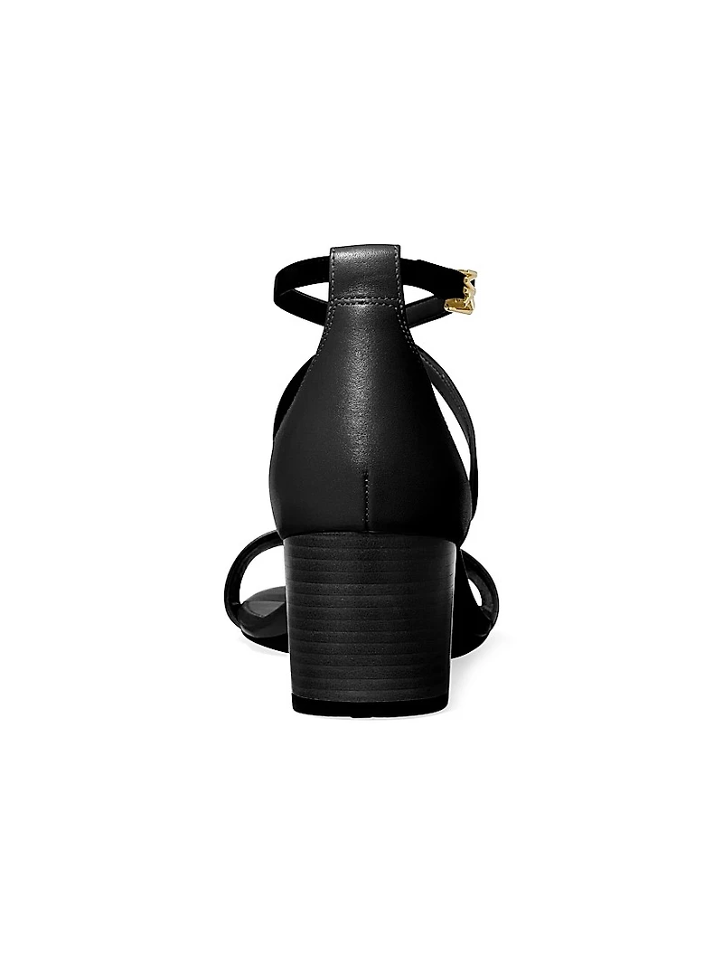 Serena 60MM Leather Criss-Cross Sandals