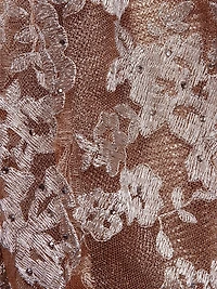 Floral-Embroidered Trumpet Gown