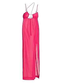 Sleeveless Asymmetric Maxi Dress