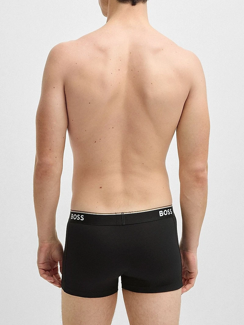 Three Pack Of Stretch Cotton Trunks