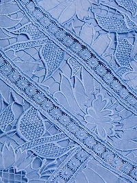 Chiffon Lace Midi-Dress