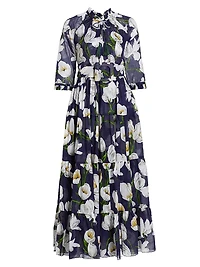 Eden Tiered Belted Maxi Dress