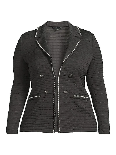 Textured Knit Blazer