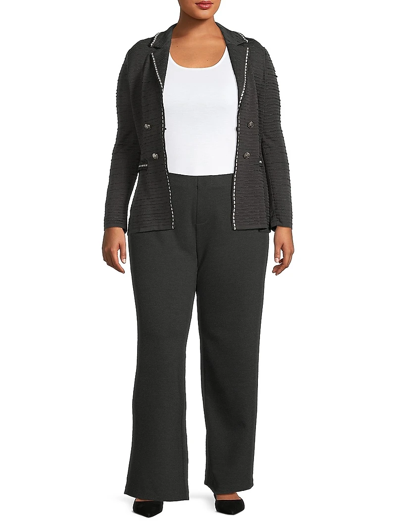 Textured Knit Blazer