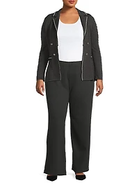 Textured Knit Blazer