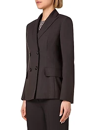 Double-Breasted Wool Blazer