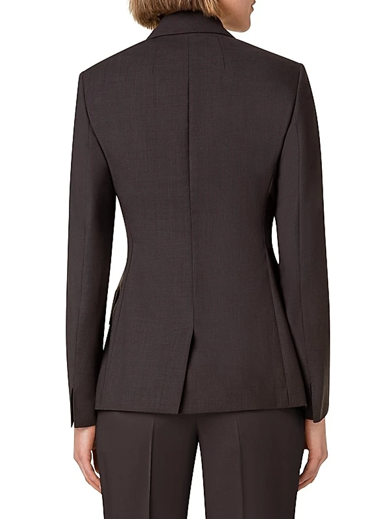 Double-Breasted Wool Blazer