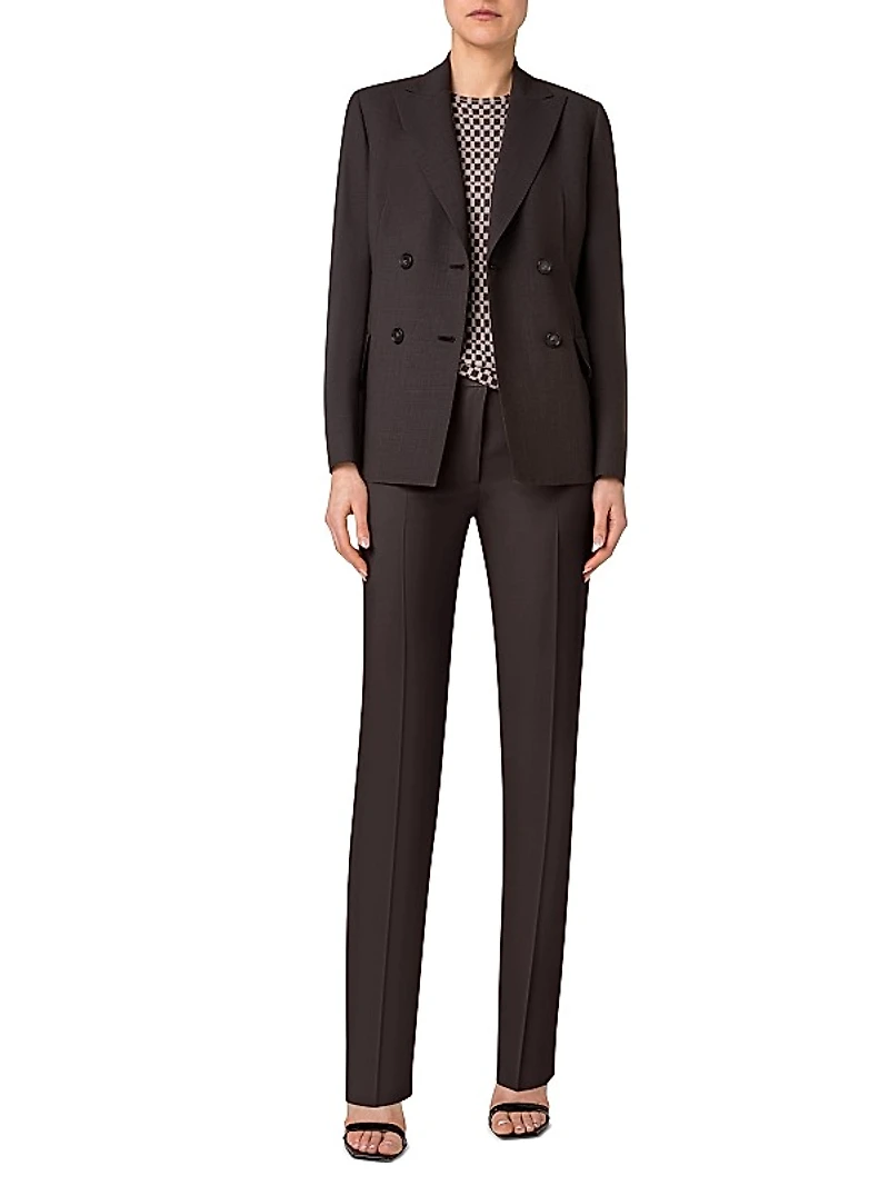 Double-Breasted Wool Blazer