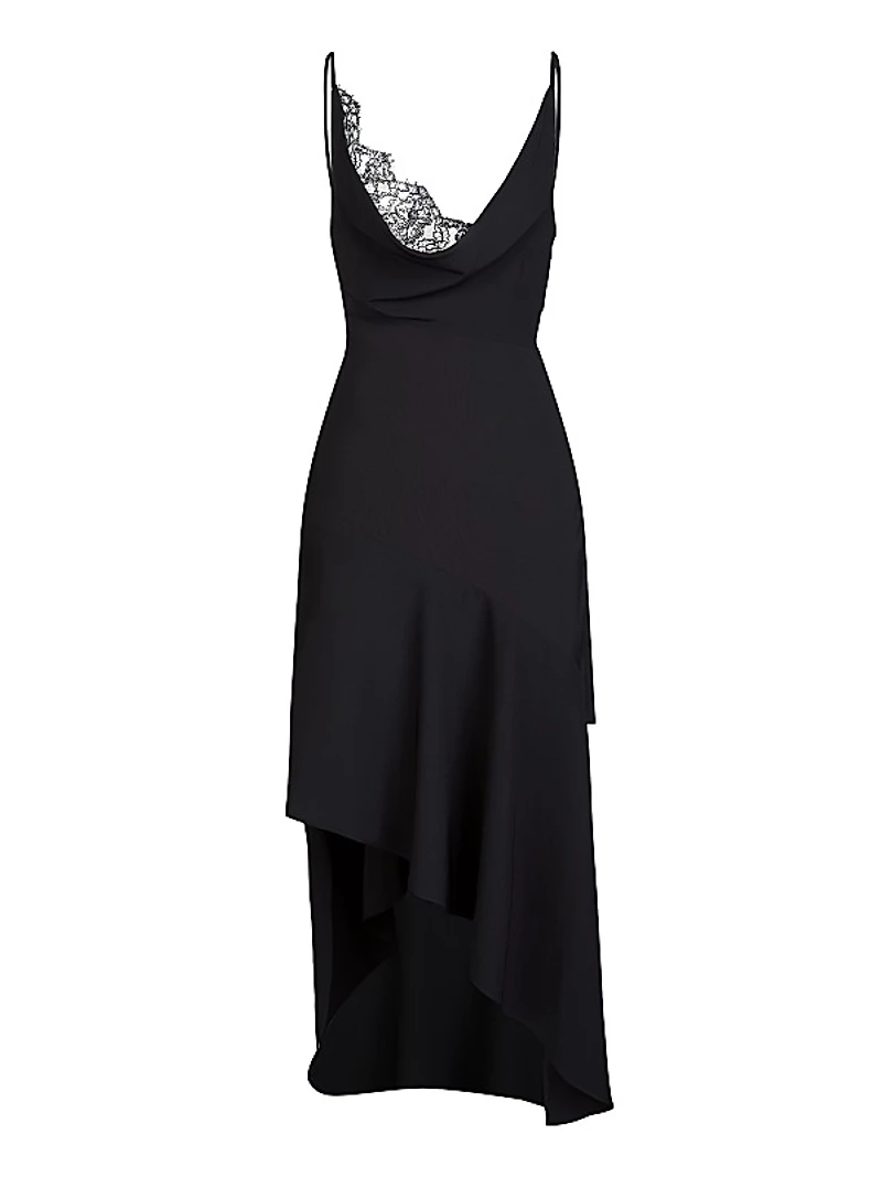 Kala Lace-Insert Midi-Dress