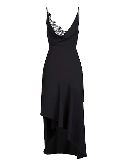 Kala Lace-Insert Midi-Dress