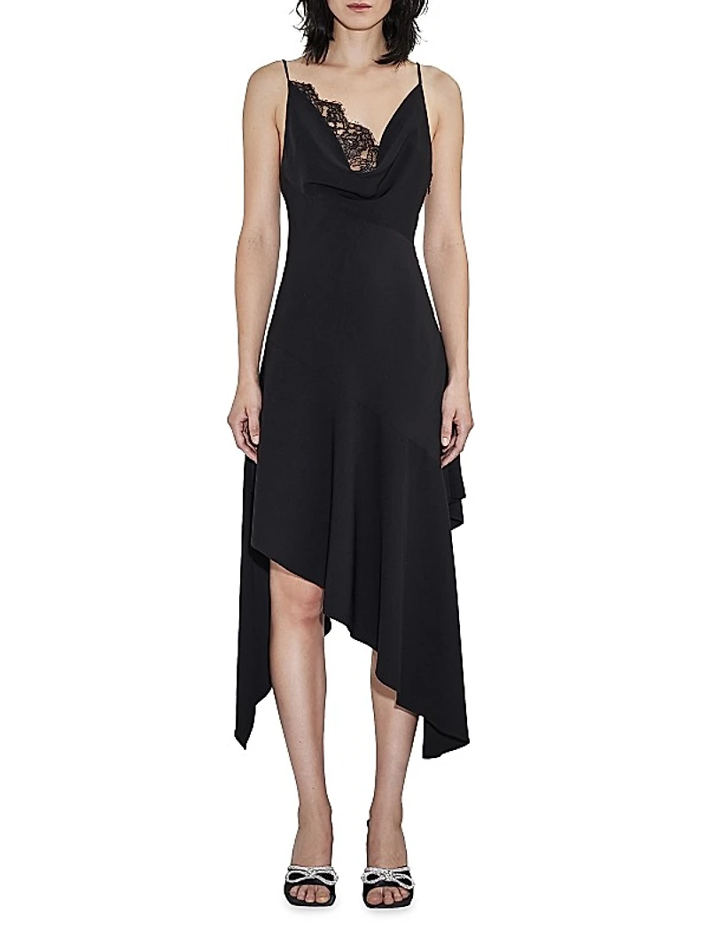 Kala Lace-Insert Midi-Dress