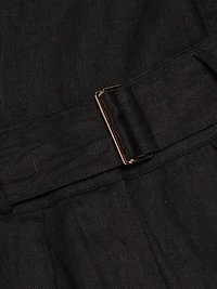 Zinna Belted Linen Shorts
