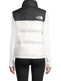 Retro Nuptse Colorblocked Down Vest