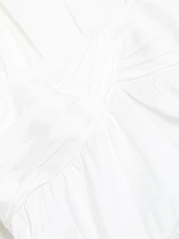 Satin Trapeze Midi-Dress