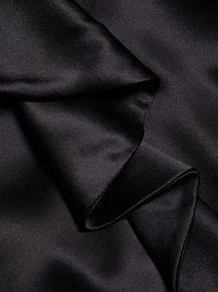 Tie-Front Silk Dress