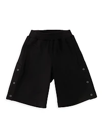 Little Boy's & Boy's Side Snap Shorts