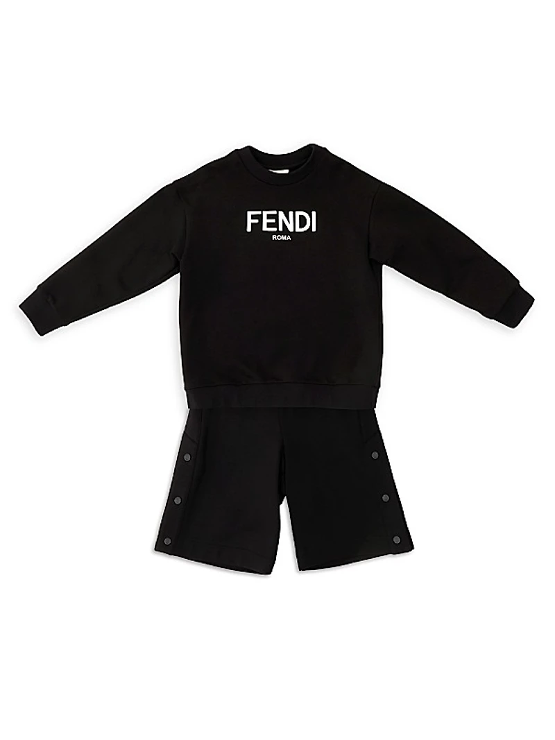 Little Boy's & Boy's Side Snap Shorts