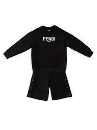 Little Boy's & Boy's Side Snap Shorts