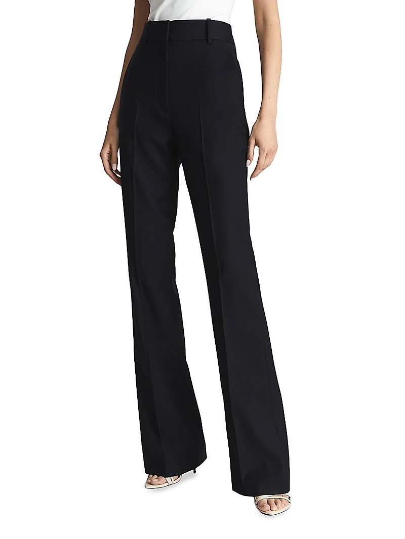 Haisley Wool Twill Flare Pants