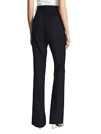 Haisley Wool Twill Flare Pants