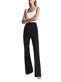 Haisley Wool Twill Flare Pants