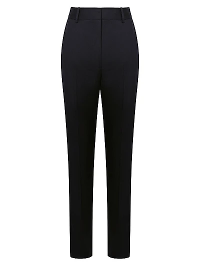 Haisley Wool-Blend Straight-Leg Pants
