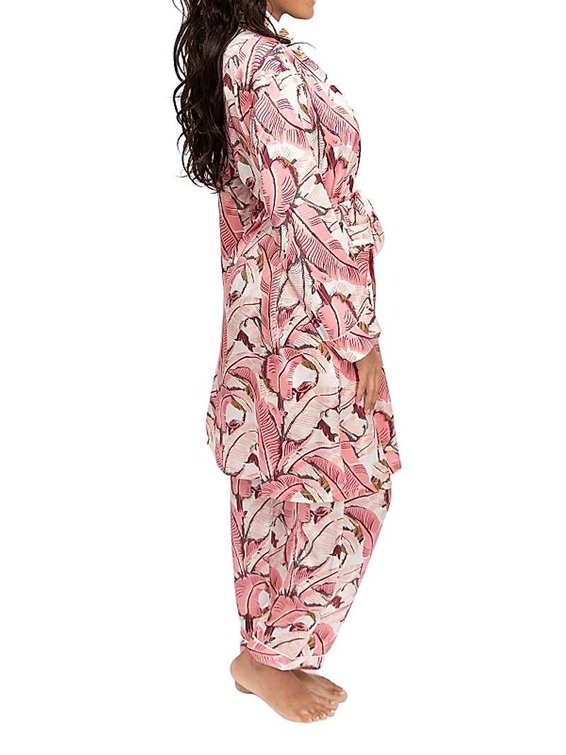 Women's Banana Leaf Robe