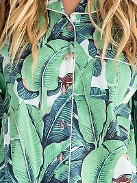 Women's Martinique Banana Leaf Long PJ Set