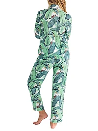 Women's Martinique Banana Leaf Long PJ Set